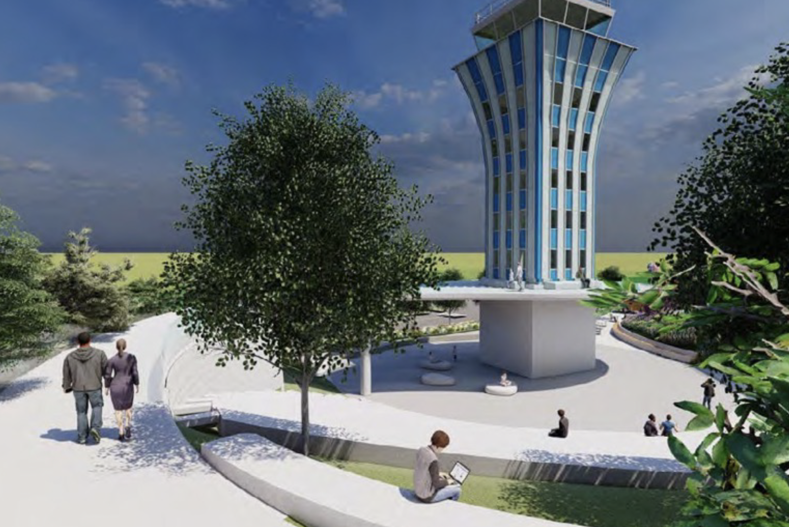 Take a Look at the Latest Control Tower Plaza Design